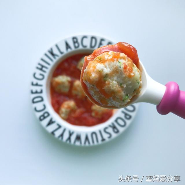 寶寶輔食｜茄汁雜蔬肉丸，預防缺鐵性貧血，促進嬰兒生長發育