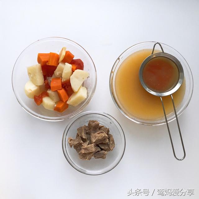 9M+寶寶輔食｜雜蔬番茄牛肉湯&牛肉泥，提高寶寶免疫力