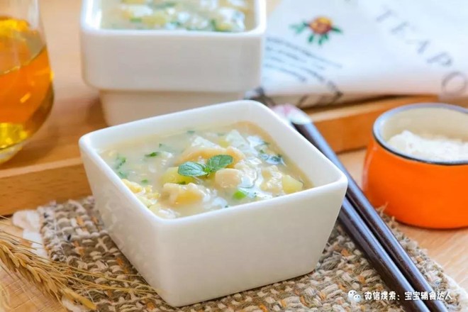 山藥粉疙瘩湯 寶寶輔食食譜的做法