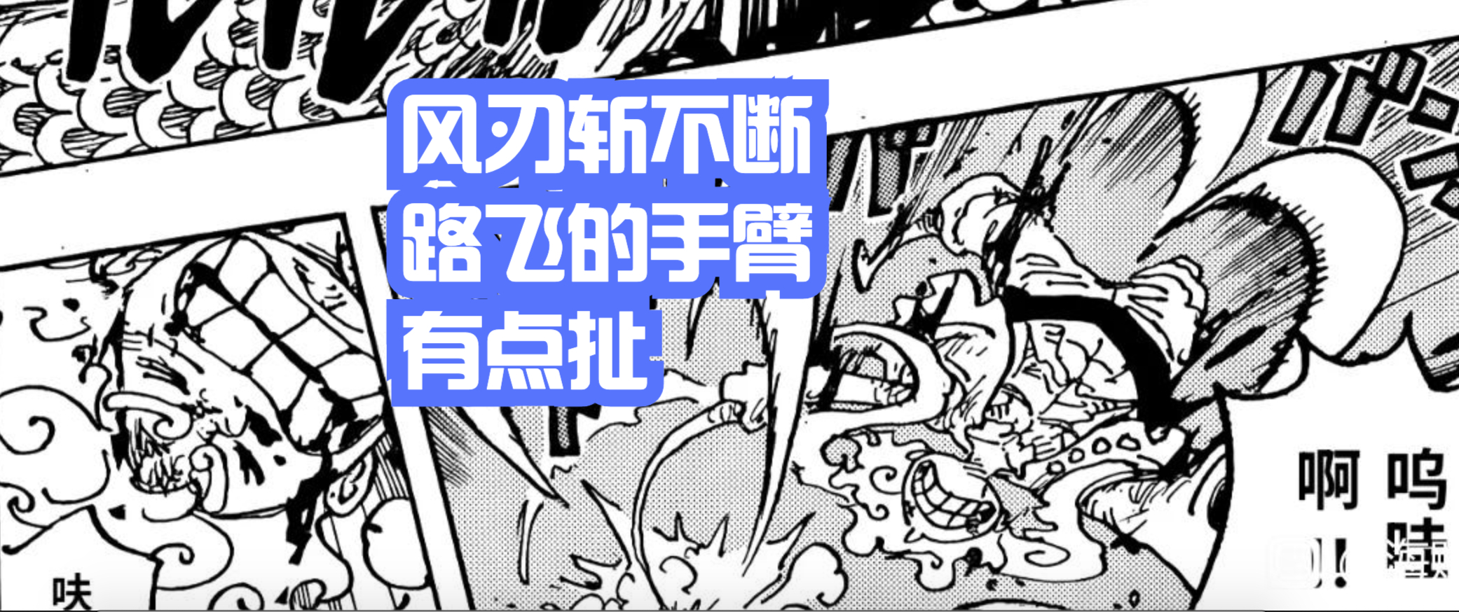 海賊王1047話:風刃斬不斷路飛的手臂,時夫人的「九影」要來了