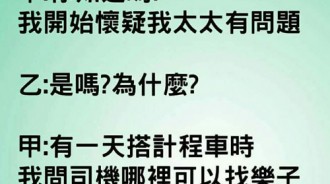 這個懷疑是非常合理的... 老婆應該是背著我...