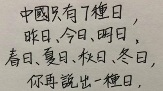 高手在哪裡？你知道還有什麼“日”？