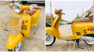 騎車也要很可愛！超夢幻「小熊維尼摩托車」Q萌登場　加碼推出「質感白米奇小bubu」少女心瞬間噴發