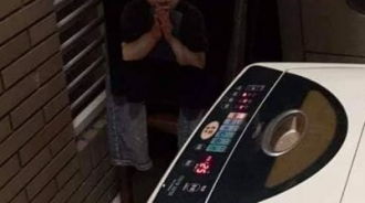 晚上曬衣服驚見「小孩蹲在角落」趕緊求救室友！真相讓他氣到飆髒話