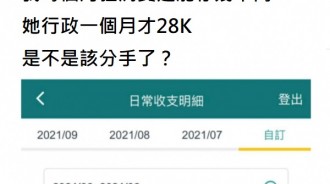 男子炫耀3個月存87萬！酸「女友月領28k太少」想分手！