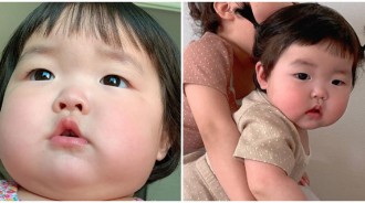 好想偷捏嘴邊肉！單眼皮麻糬寶寶「超Q彈臉蛋」太可愛　睡著後「天使般療癒神情」再度被融化❤️