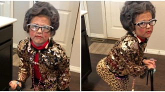 扮公主好無趣！6歲小妹「變裝100歲土豪阿嬤」爆紅　卸妝後「五官甜美又可愛」網全戀愛：未來之星❤
