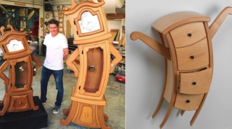 櫃子有靈魂！木工打造「迪士尼風傢具」造型超魔幻　最狂作品「米奇米妮收納櫃也有」牽牽手太Q❤️
