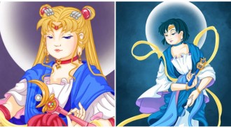 代替月亮超渡你！藝術家繪出「佛系美少女戰士」展現不同美　金星仙子「褪去俏麗時髦裝扮」反而更仙女
