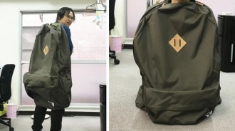 他網購「砸7000元買潮男背包」拆開超巨大！想出新用途「廢物女友一看超想要」：可以團購嗎？