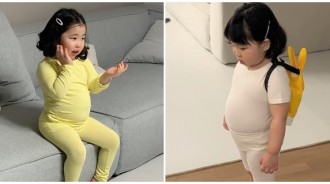 就是要有肉肚肚！韓國萌妹「圓滾滾福氣身材」爆紅　弟弟入鏡「一比一療癒皮球肚」果然親姊弟❤