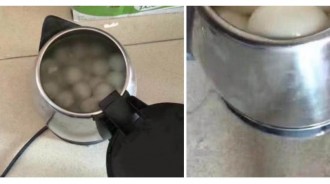 男子突發奇想拿快煮壺「煮湯圓」...結果悲劇了，只能說快煮壺太強大了