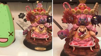 《海賊王》：土豪曬大媽手辦，被左邊展櫃搶鏡，網友：放不下可以放我家