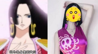 海賊王：魯夫老婆女帝有多漂亮？用真人還原女帝，不僅臉長的像，更愛牠的大長腿