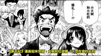 《新石紀》漫畫迎來完結，大樹和杠結婚，千空在造時光機