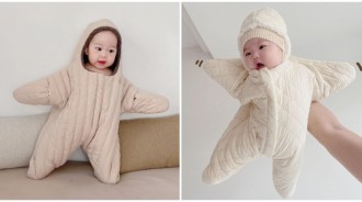 寶貝變派大星❤️超可愛「海星造型保暖衣」萌度升級　寶寶再換裝「療癒小鴨連身衣」小腳丫細節好Q