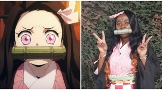 膚色黑錯了嗎？黑人女孩「COS《鬼滅》禰豆子」被狂嫌　陌生網友接力鼓勵「再送感動驚喜」暖翻❤️