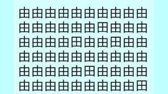 限時5秒你能找到幾個&quot;田&quot;?
