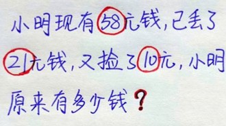 全班沒有一人答對！小明原來有多少錢？挑戰你的智商