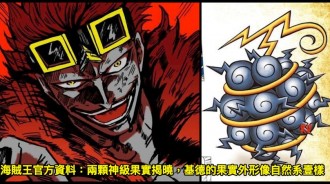 海賊王官方資料：兩顆神級果實揭曉，基德的果實外形像自然系壹樣