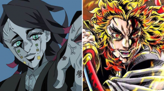 當鬼滅之刃遇上JOJO畫風，九柱全員惡人，伊之助毫無違和感