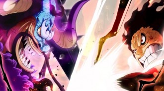 海賊王1048話：凱多新招“火焰八卦”破解路飛的“猿神槍”，燃爆