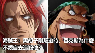 海賊王：黑鬍子剛叛逃時，香克斯為什麼不親自去追殺他？