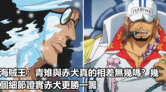 海賊王：青雉與赤犬真的相差無幾嗎？幾個細節證實赤犬更勝一籌