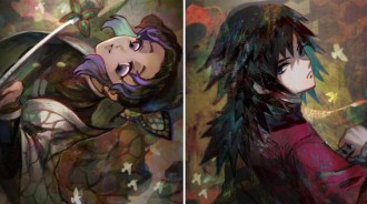 《鬼滅之刃》九柱的油畫風格，讓人看了直呼過癮，網友：我發現一顆蜜桃