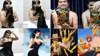 泰國小哥低成本Cos海賊王，魯夫辣眼睛，索隆代價極高，電話蟲讓你分不清原版！