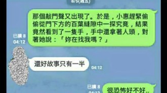 恐怖的事情早就發生了...只是你沒發現