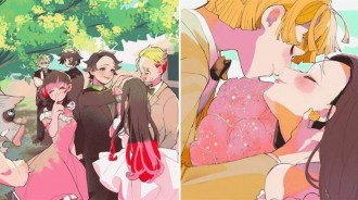 #鬼滅之刃：善禰的婚禮現場，伊之助做伴娘也要戴頭套，炭治郎狂哭