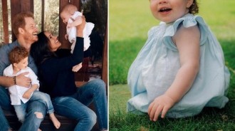 甜甜笑容超療癒！哈利梅根愛女「返英度過1歲生日」　花園派對中「超Q正面照曝光」根本哥哥翻版❤️