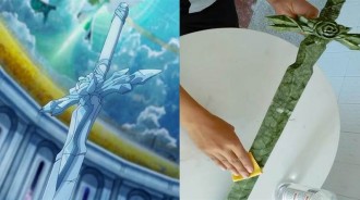 民間大神還原《刀劍神域》UGO佩劍，幾萬的玉石當材料，這得賣多少錢？