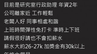 行政助理「年終6個月」該換工作嗎？妹子喊要離職...網嘆：孩子妳太淺了！