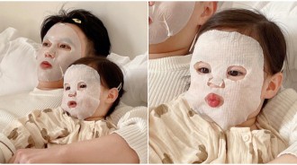 要一起變漂亮！馬麻撞見「父女躺床敷面膜」畫面超甜　加碼曝光「連肉肉二女兒加入」想抱緊處理❤️