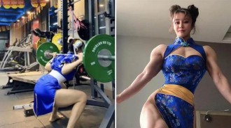 健身女孩cos春麗是種什麼畫風？網友：看起來太颯了