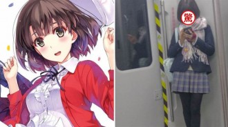網友吐槽：偶遇真人版「加藤惠」，忍不住拍了一張