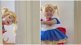 代替月亮懲罰你！萌萌女孩「化身迷你美少女戰士」金髮超Q　粉嫩嫩「庫洛魔法使小櫻」萌度更升級❤️