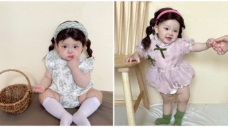 吃可愛長大❤️萌萌小女孩「白嫩臉蛋+水靈大眼」爆紅全網　媽媽現身「優雅溫柔臉蛋」美人氛圍爆棚