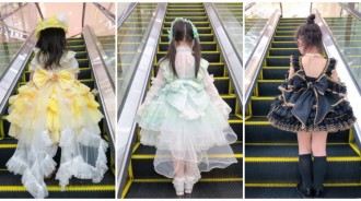 衣服從來不重複！巧手媽「天天替女換上蘿莉裝」超華麗　正面一轉「精緻五官＋韓妞時裝」Q翻天❤️