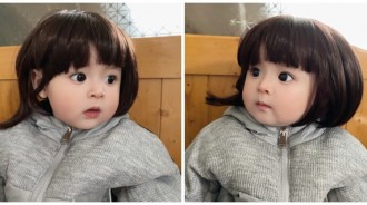 把兒子變女兒！大眼小男娃「戴上假髮化身大眼公主」萌翻　一換男裝「變回帥氣男寶寶」姨粉全融化❤️