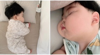 嘴邊肉炸出來！萌翻天「米其林寶寶睡顏」想偷捏肉肉　正臉曝光「肥嘟嘟療癒笑顏」可愛指數百分百❤️