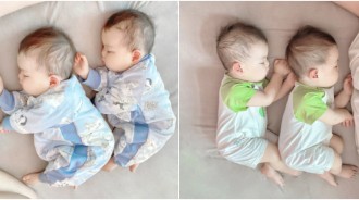 表情動作都一樣！超Q雙胞胎「天使睡相全複製」融化眾人　醒來後「兄弟倆寶石眼瞳」姨母都瘋狂❤️