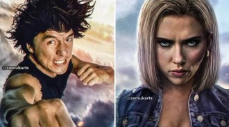 明星版七龍珠，成龍扮演孫悟空，李連杰版貝吉塔很硬漢