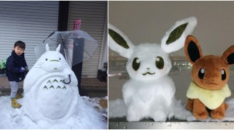 狂下雪就找事做！日本居民太無聊「展開堆雪人大賽」　龍貓、小小兵「還有大型史努比之家」❤️