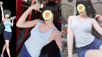 元氣少女cos《流汗吧，健身少女》，原來可以這麼美！！！