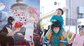 日本父母沉迷cosplay~連漫展都要帶上自家萌娃~畫風也太秀了吧~