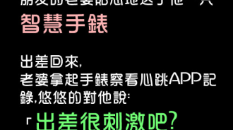 老婆送的智慧手錶原來是有目的的....