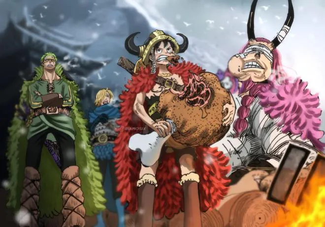 海賊王1152，路飛&洛基激戰伊姆，惡魔形態好邪惡！龍VS金星馬骨